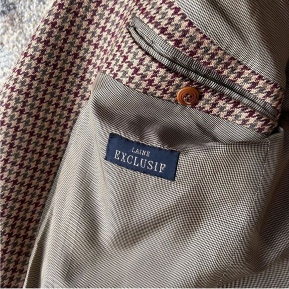 DE FURSAC Vintage Preppy downtown Girl Oversized wool blazer - Picture 6 of 9